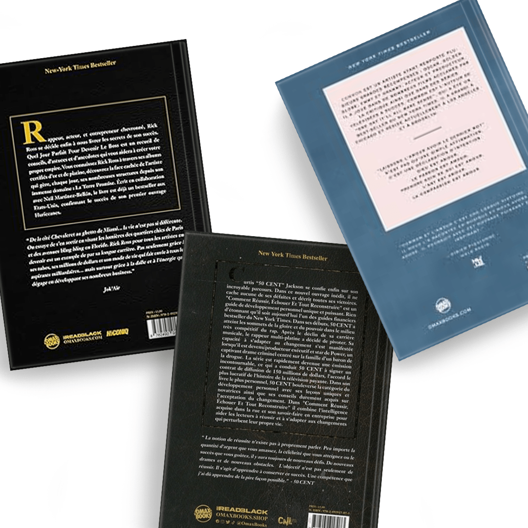 Pack trio « Rappeurs » avec 50Cent, Rick Ross & Common